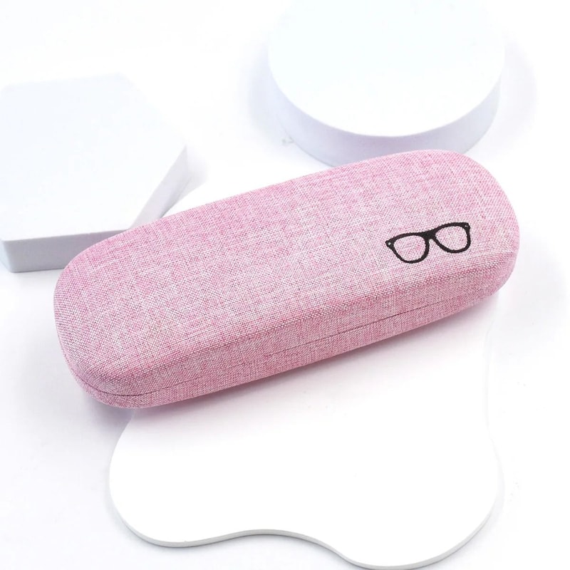 Linen Fabric HardShell Glasses Case Protective Eyewear Cover For Sunglasses Spectacles 6