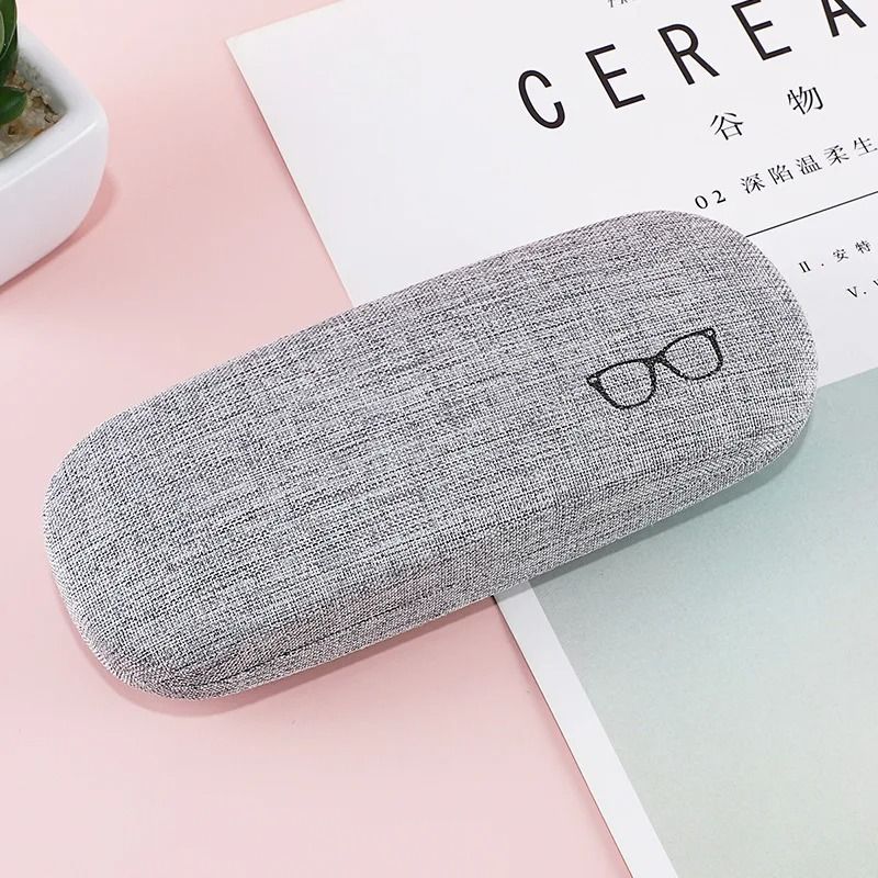 Linen Fabric HardShell Glasses Case Protective Eyewear Cover For Sunglasses Spectacles 8
