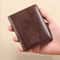Vintage Leather Mini Slim Wallet RFIDBlocking Money Clip Card Holder For Men 0