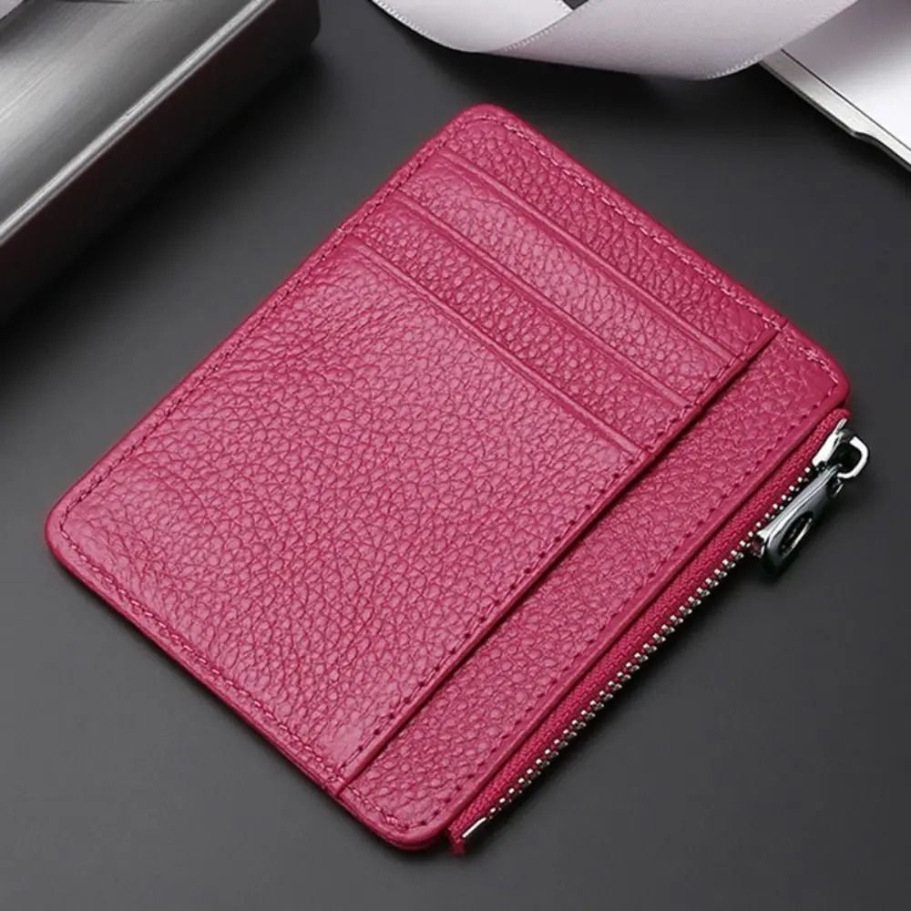 UltraThin Genuine Leather Card Case MultiSlot Universal ID Package 11