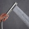 Handheld Cylindrical Stainless Steel Booster Shower Head HighPressure Universal Bathroom Set 1