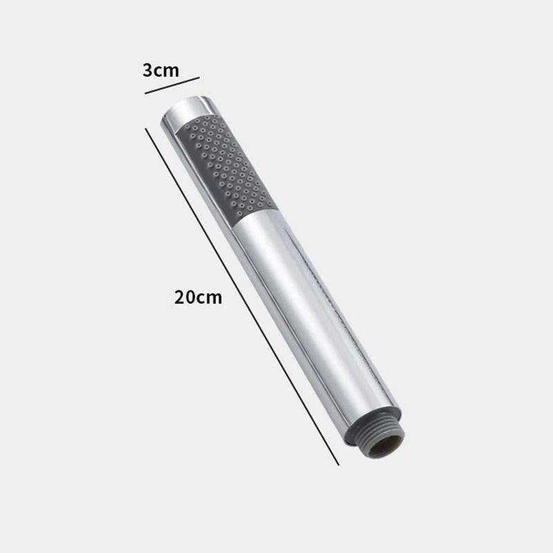 Handheld Cylindrical Stainless Steel Booster Shower Head HighPressure Universal Bathroom Set 5