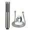 Handheld Cylindrical Stainless Steel Booster Shower Head HighPressure Universal Bathroom Set 8