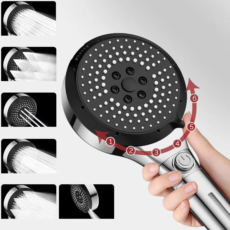 6Mode Multifunctional Booster Shower Head Adjustable Filtration Dechlorination System 2