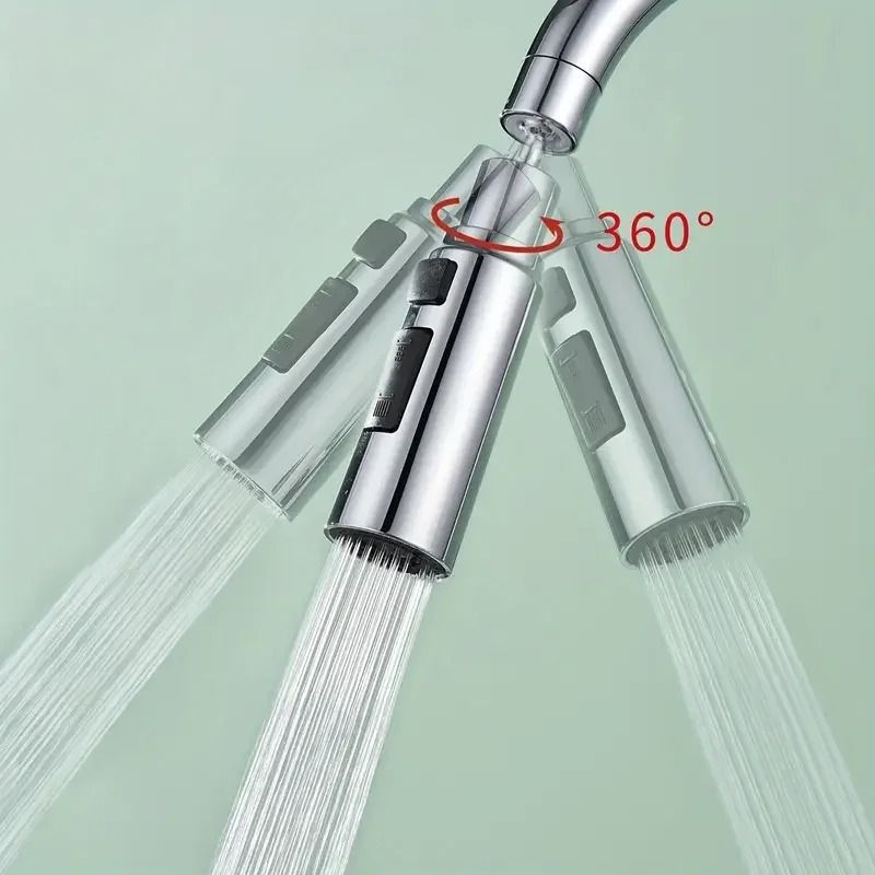3Mode SplashProof Faucet Head Universal Metal Extender Kitchen Aerator 3