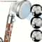 3Mode Negative Ion Booster Shower Head Filtered WaterSaving Handheld With Pause Control 8