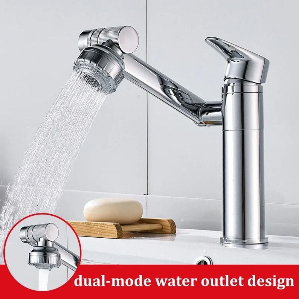 Stainless Steel Basin Mixer HighQuality Universal Hot Cold Bathroom Faucet 9