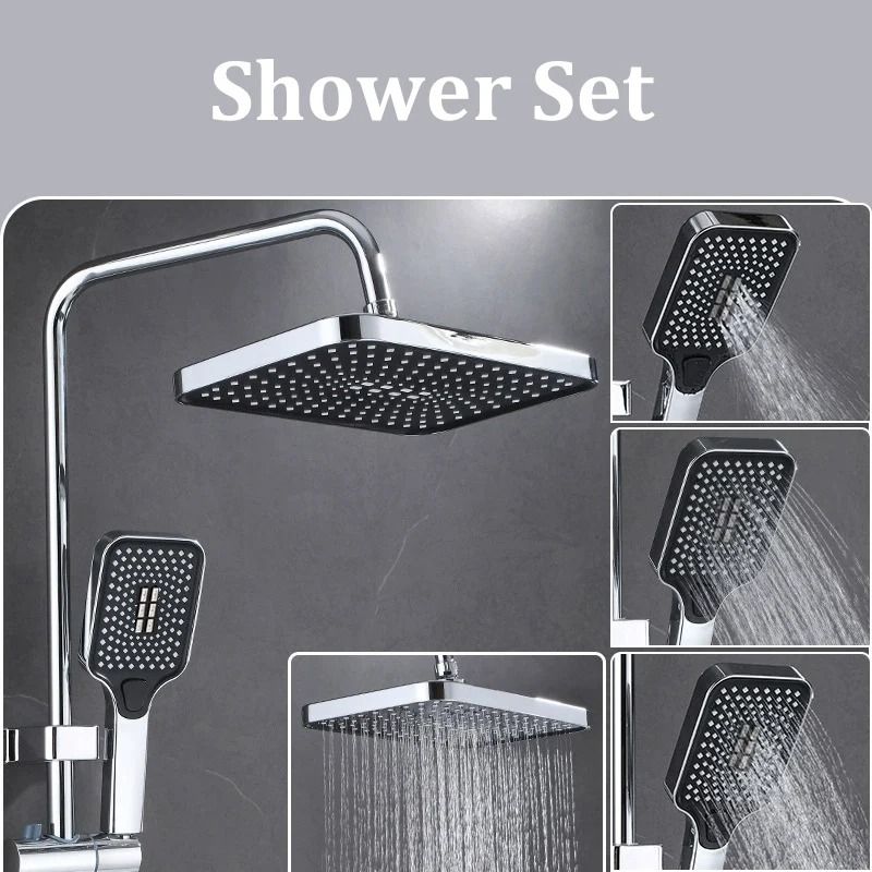 HighPerformance Rain Shower Combo 12Inch UltraLarge Overhead 3Mode Handheld Set 2