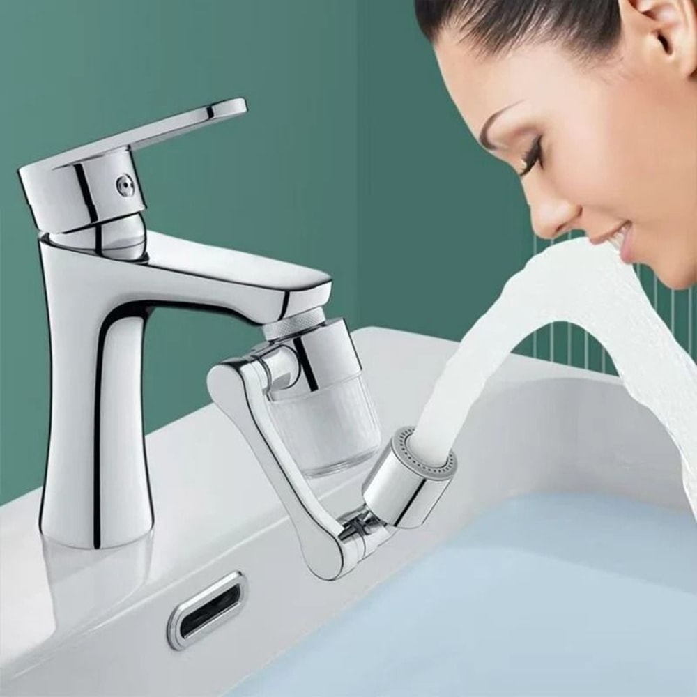 1080 Robotic Arm Faucet Extender MultiJointed 3D Rotation Filter SplashProof Aerator 3