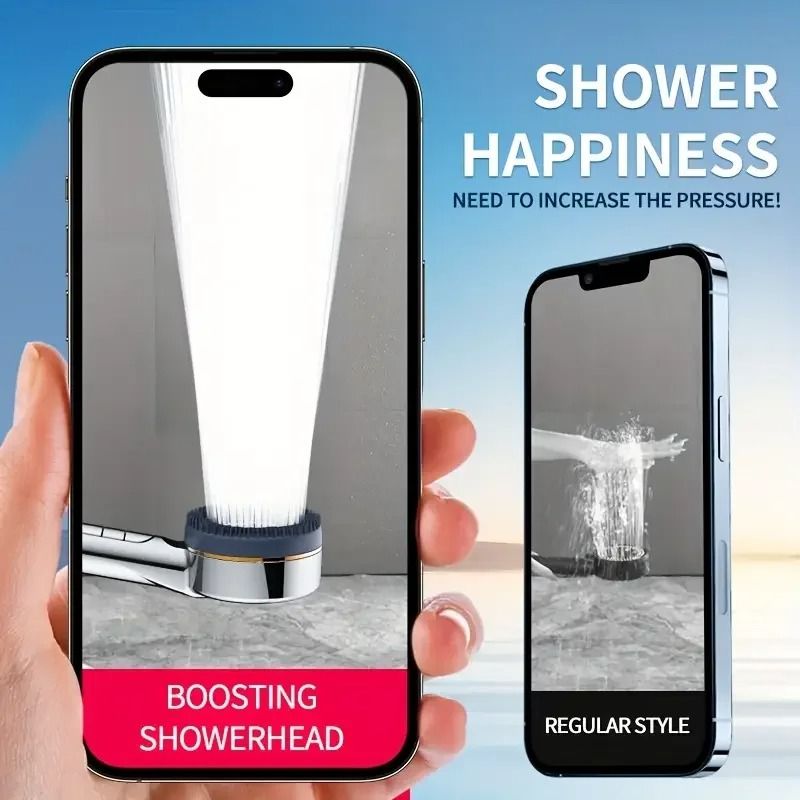 4Mode Filtered Booster Shower Set HighPressure Multifunctional Head 3