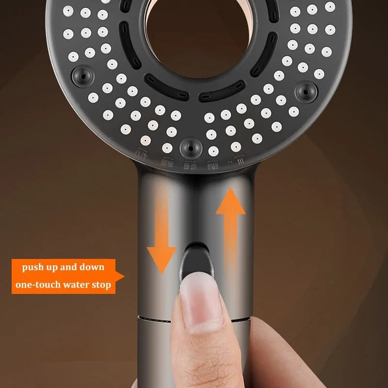 HollowCenter Pressurized Shower Head 5Mode HighVolume Filtered Bathroom Set 3