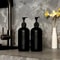 Matte Black Luxury Dispenser Set 300500ml Refillable Bathroom Hotel Containers 1