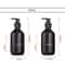 Matte Black Luxury Dispenser Set 300500ml Refillable Bathroom Hotel Containers 6