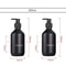 Matte Black Luxury Dispenser Set 300500ml Refillable Bathroom Hotel Containers 6