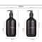 Matte Black Luxury Dispenser Set 300500ml Refillable Bathroom Hotel Containers 7