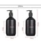Matte Black Luxury Dispenser Set 300500ml Refillable Bathroom Hotel Containers 7