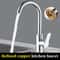 Stainless Steel Kitchen Basin Mixer HighPressure SplashProof Hot Cold Faucet 0