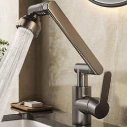 multifunctional robotic arm basin faucet – 1080° universal rotating dual-mode sink mixer