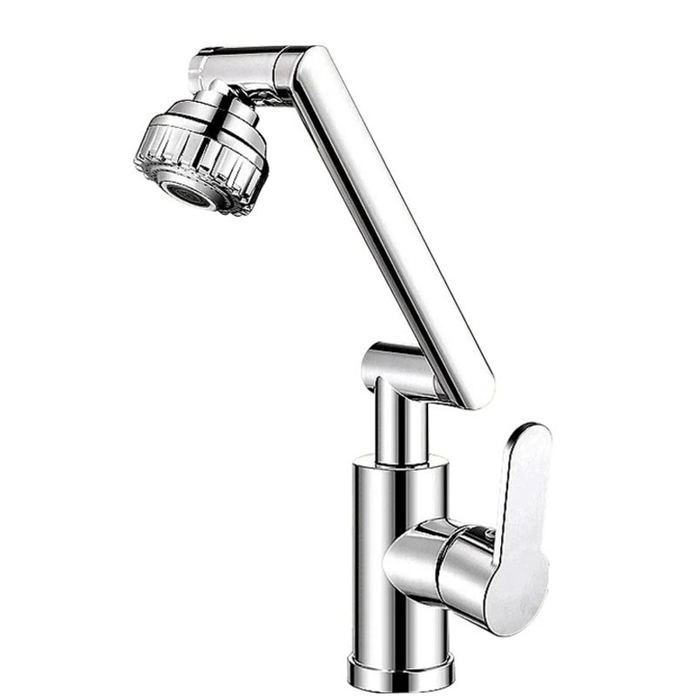 Multifunctional Robotic Arm Basin Faucet 1080 Universal Rotating DualMode Sink Mixer 8