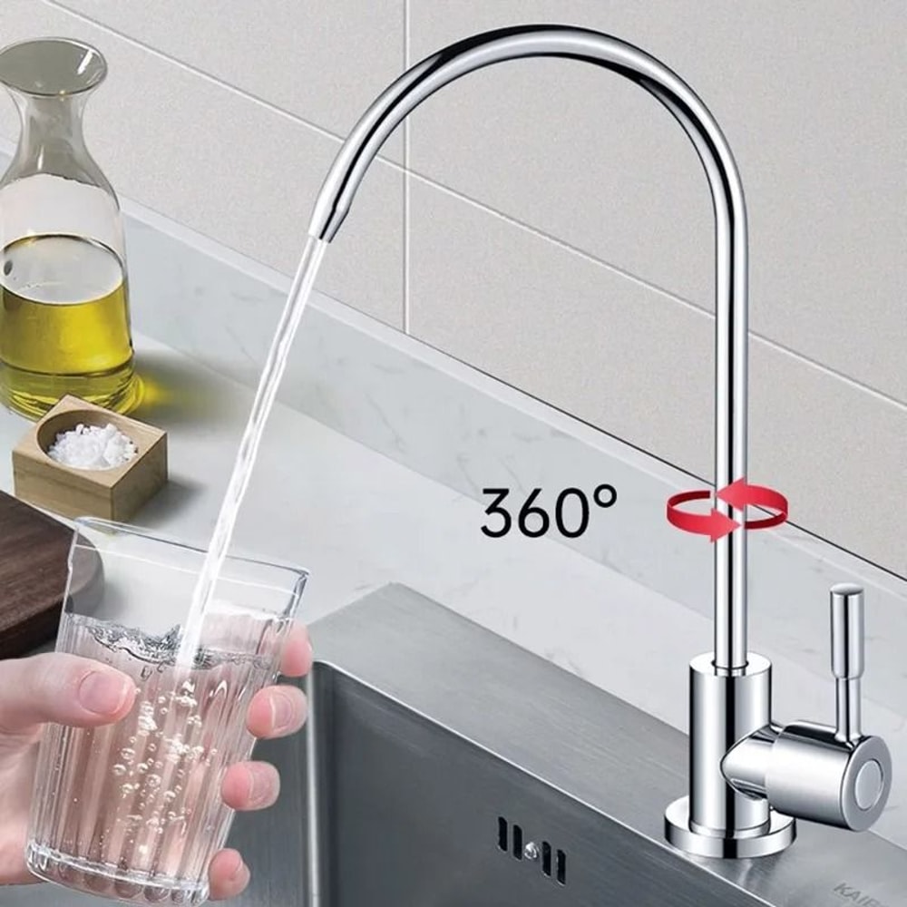 304 Stainless Steel Direct Drinking Faucet Pure Water Dispenser HighArch Filtration Tap 2