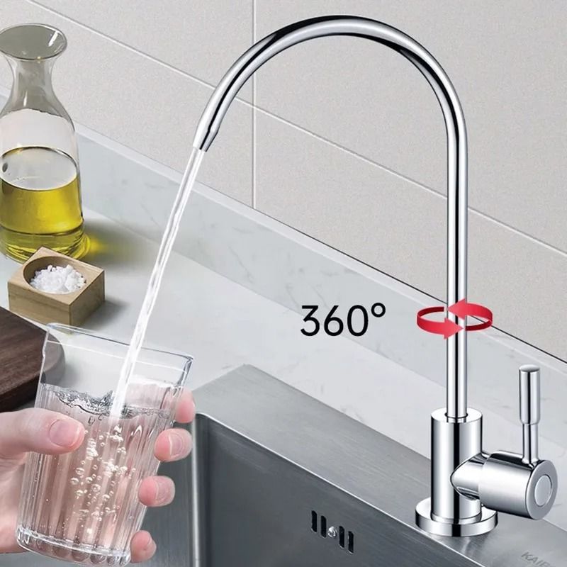 304 Stainless Steel Direct Drinking Faucet Pure Water Dispenser HighArch Filtration Tap 2