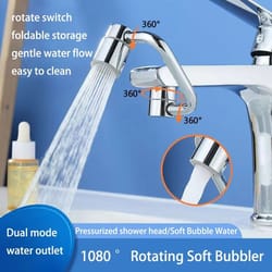 1080° universal robotic arm extender – u-shaped multi-functional faucet bubbler
