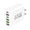 65W 6Port MultiDevice Charging Station HighSpeed PD USBC Power Hub 5