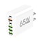 65W 6Port MultiDevice Charging Station HighSpeed PD USBC Power Hub 5