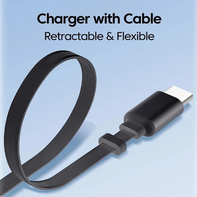 Retractable 80W GaN Fast Charger With BuiltIn USBC Cable MultiDevice Adapter 3