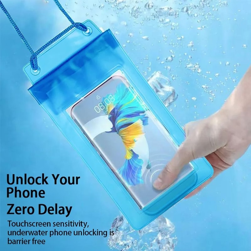 Universal Waterproof Phone Pouch HighVisibility Underwater Dry Case 3