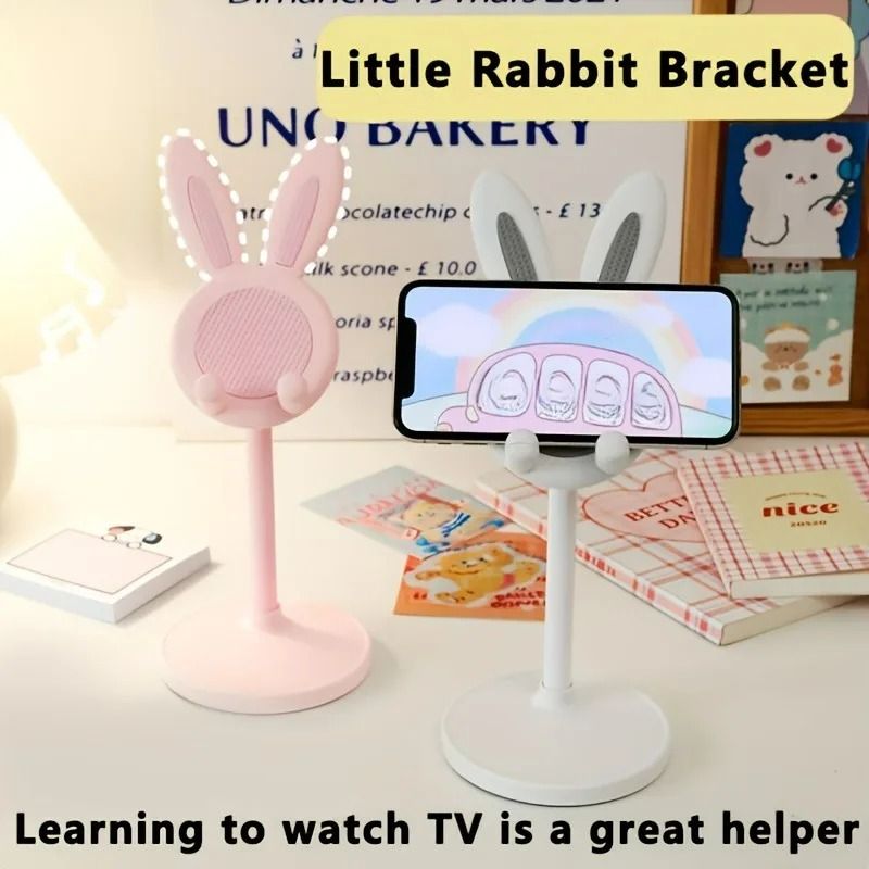 Adjustable Rabbit Cartoon Desktop Mobile Phone Stand Universal Table Support 4