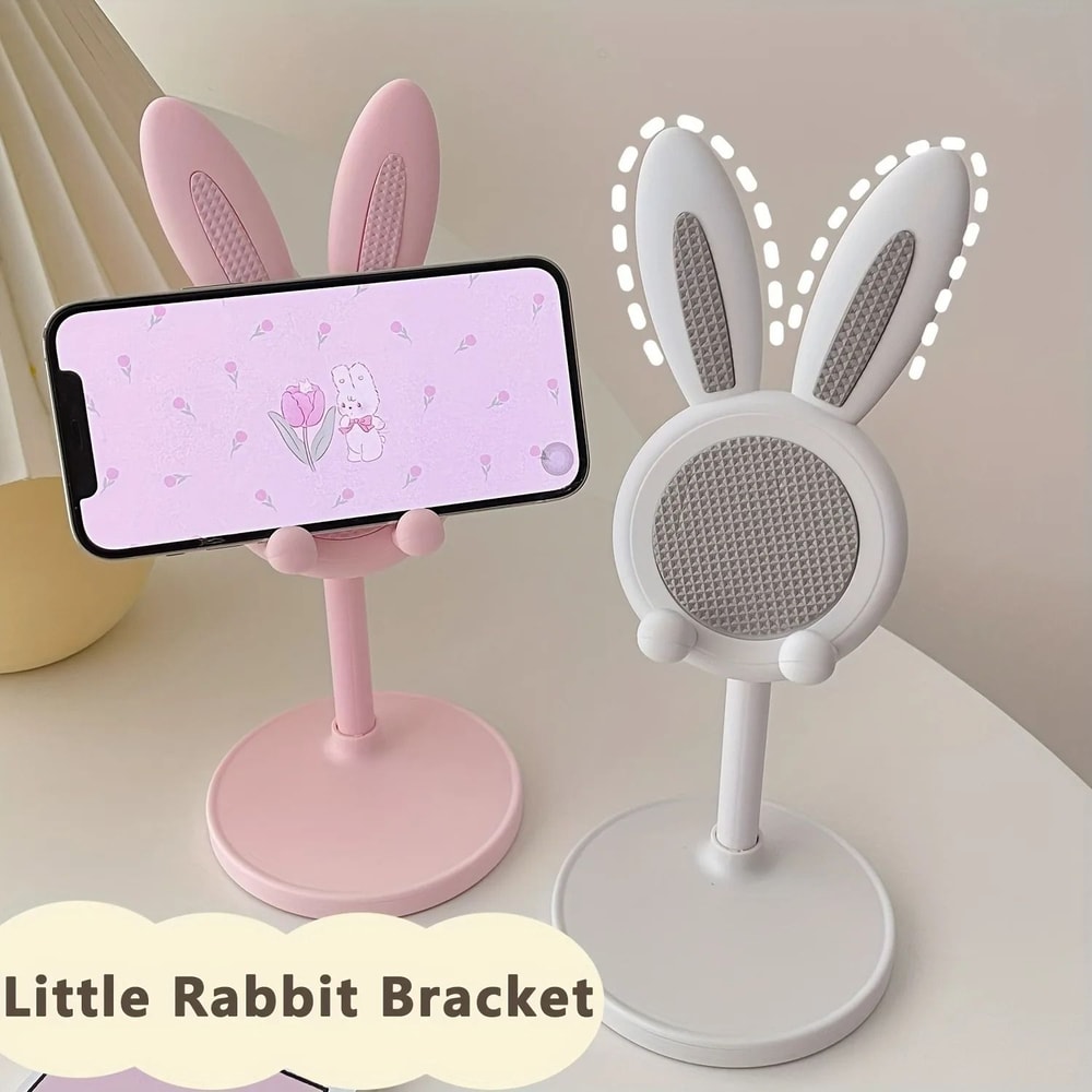 Adjustable Rabbit Cartoon Desktop Mobile Phone Stand Universal Table Support 5