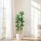 Designer Artificial Fiddle Leaf Fig Tree Large Potted Faux Greenery 1