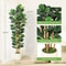 Designer Artificial Fiddle Leaf Fig Tree Large Potted Faux Greenery 8