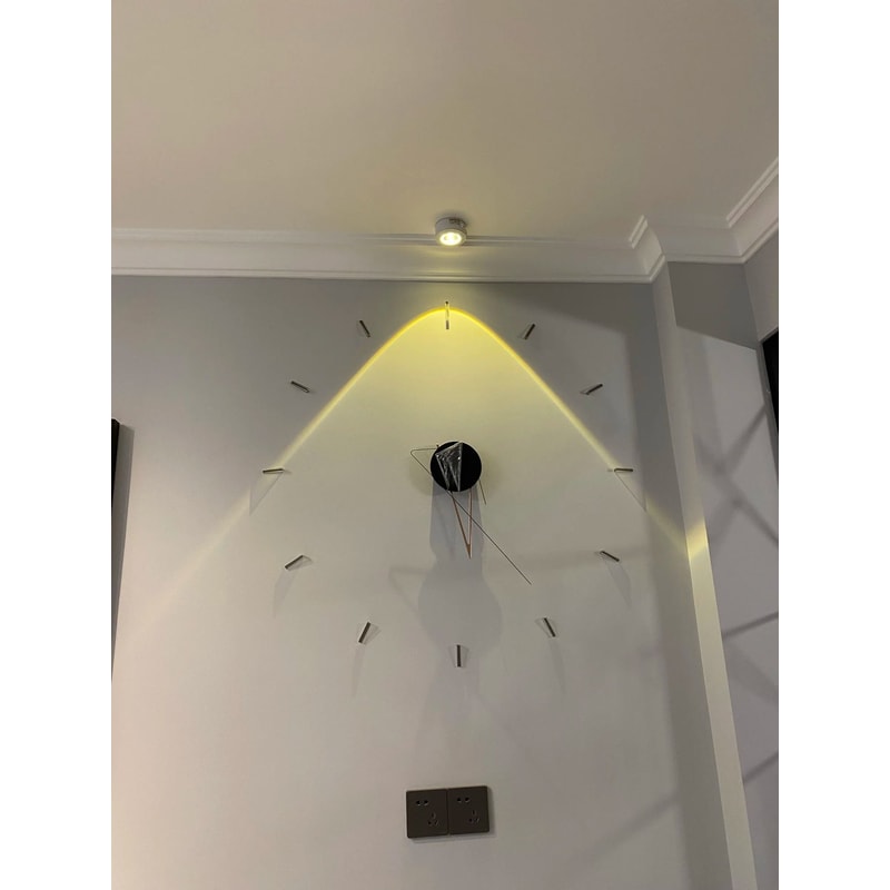 DIY Frameless Large Wall Clock Personalized Minimalist Art Decoration 2