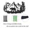 Rustic Mountain Bear Pine Forest Metal Wall Art Decoration 4