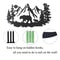 Rustic Mountain Bear Pine Forest Metal Wall Art Decoration 4