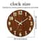 Nordic Luminous Wooden Wall Clock Silent GlowintheDark Timepiece 4