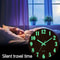 Nordic Luminous Wooden Wall Clock Silent GlowintheDark Timepiece 6