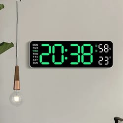 digital wall clock with environmental monitor & multi-function led display