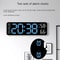 Digital Wall Clock With Environmental Monitor MultiFunction LED Display 3