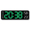 Digital Wall Clock With Environmental Monitor MultiFunction LED Display 7
