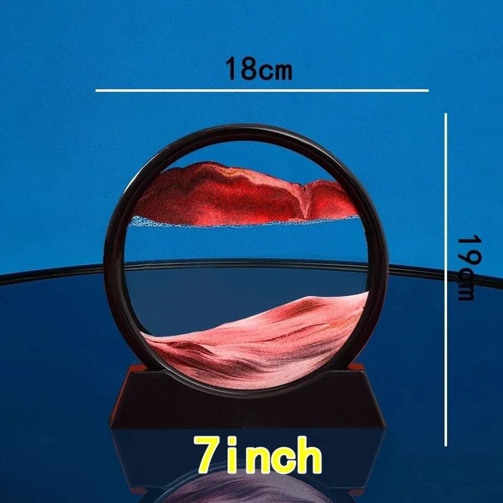 3D Moving Sand Art Picture Deep Sea Quicksand Flowing Motion Display 3