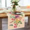 Spring Watercolor Flower Butterfly Linen Table Runner Elegant Reusable Dining Decor 3