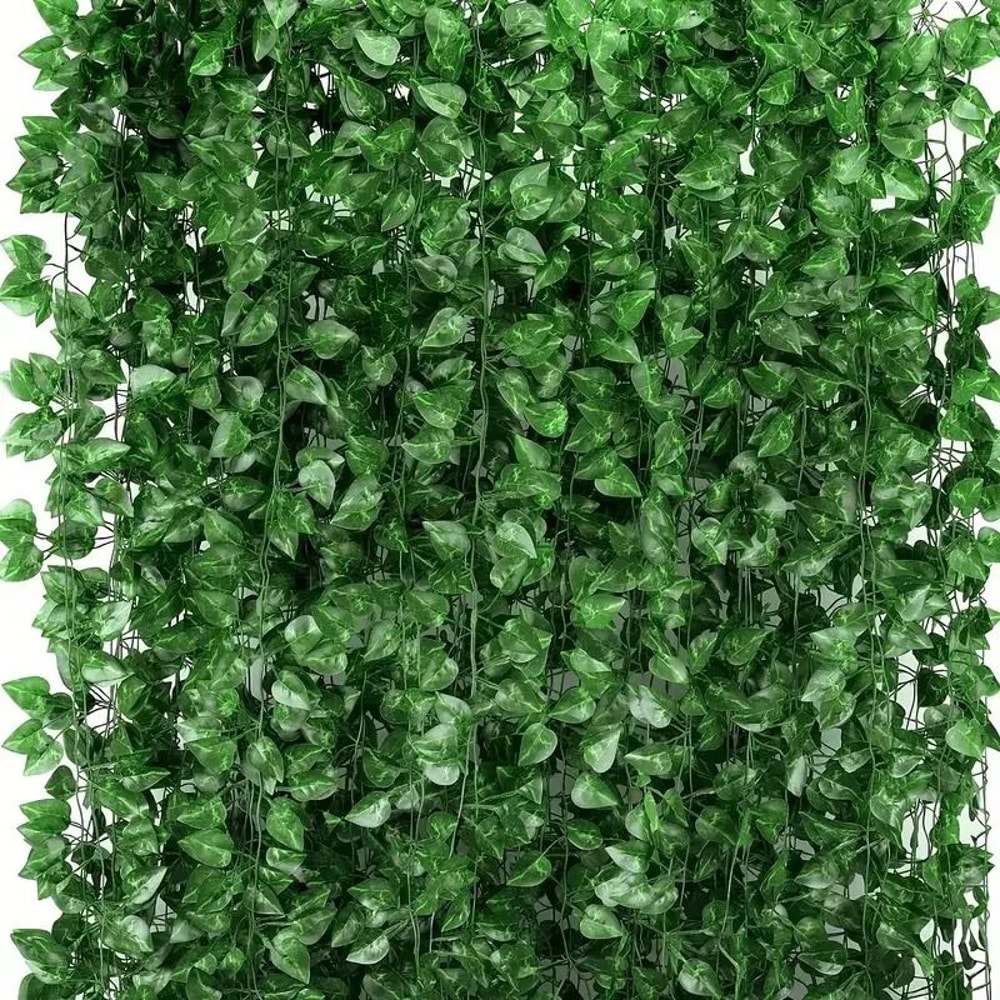 Artificial Green Ivy Vine Garland Realistic Hanging Creeper Rattan Decor 4