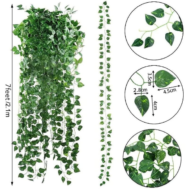 Artificial Ivy Leaves Garland Realistic Greenery Hanging Plant Vine 5