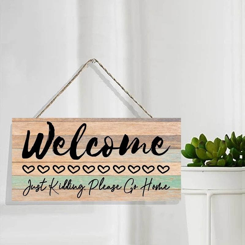 Gemini Said Rustic Wood Welcome Wall Hanging Handcrafted Farmhouse Art Plaque 1