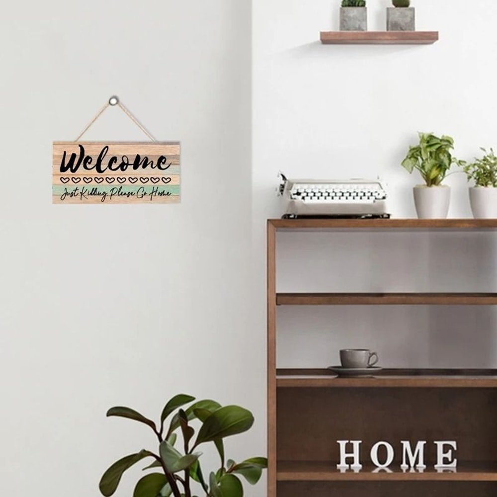 Gemini Said Rustic Wood Welcome Wall Hanging Handcrafted Farmhouse Art Plaque 3