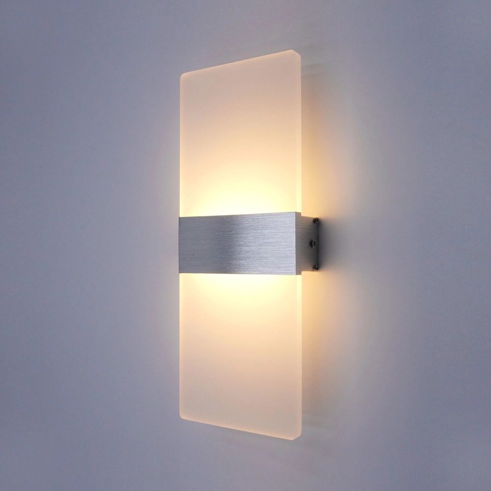 Modern Minimalist LED Wall Lamp Sleek Aluminum Acrylic Interior Sconce 0