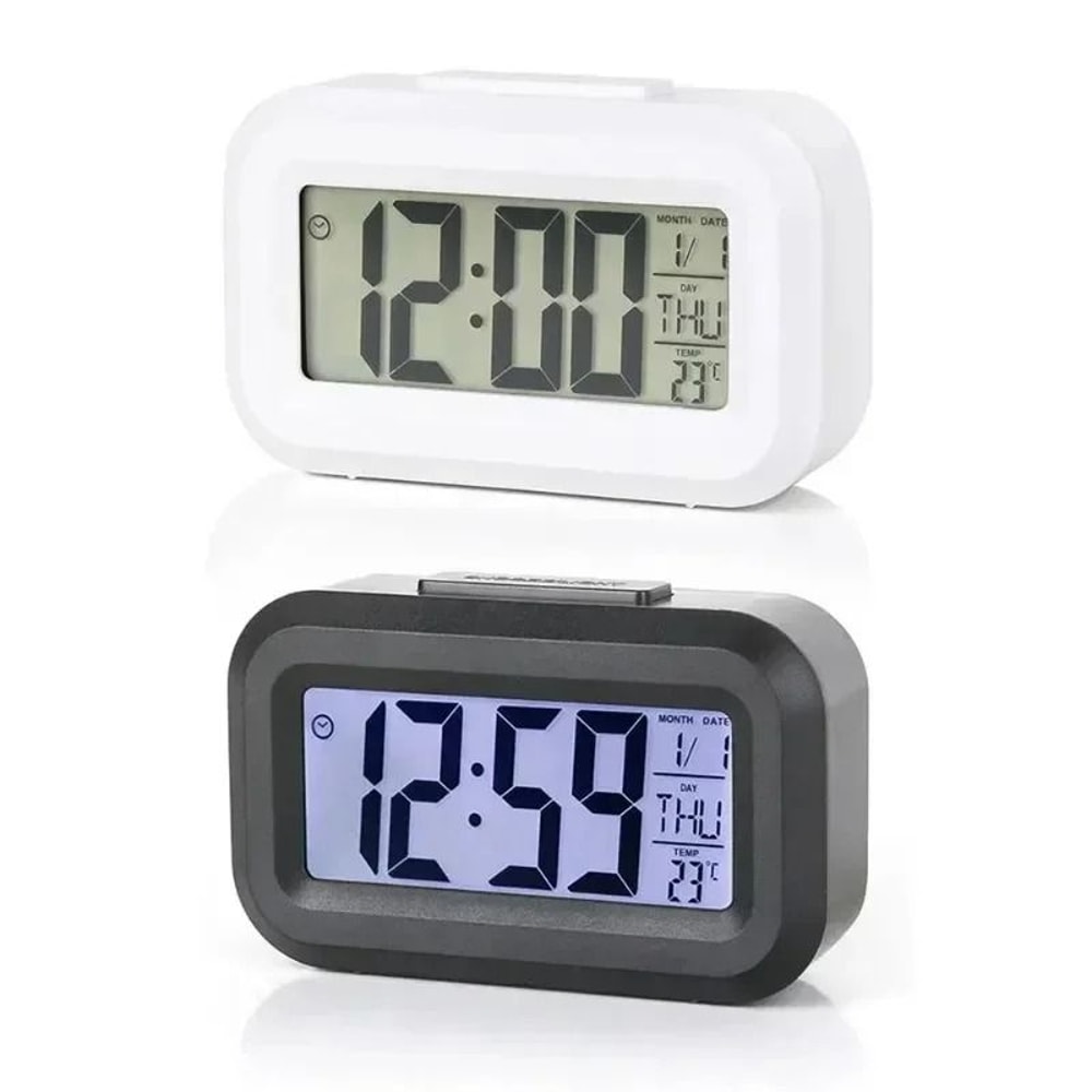 Gemini Said MultiFunction LED Digital Alarm Clock Modern Backlit Calendar Desktop Decor 4
